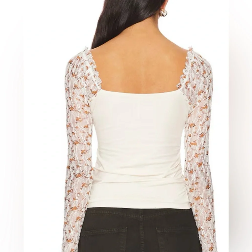 +Free People Josie Long Sleeve Top Sz Medium